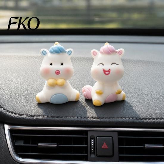 Miniature Fairy Garden Accessory Cute Unicorn Ornaments, Micro Landscape Decorative Resin Figures, Compact Healing Collectible Figurine for
