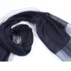 Ruifeng Navy Blue Silk Cotton Plain Double-layer Scarf, Brand Wind Tail Goods Delivery