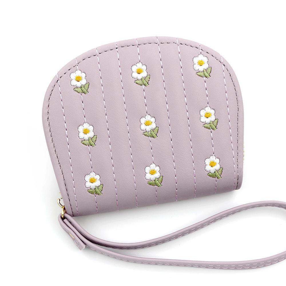 Простой и портативный кошелек для монет: Мягкая текстура личи, большая вместимость для мелочи и карт