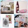 M-Modern-36 Sheets Holographic Sticker Paper,Holographic Laminate Sheets,Clear Vinyl Sticker Sheets,11.7 X 8.3 Inches(Star)