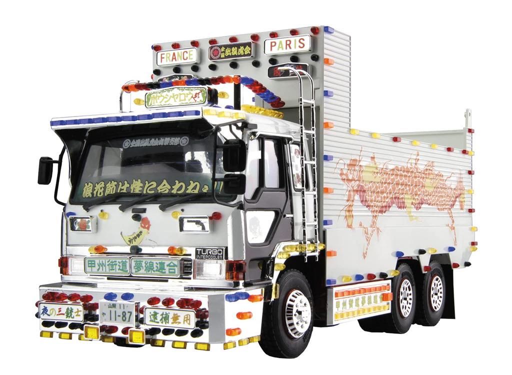 Aoshima Bunka Kyozai Value Decotora Series SP Kunie Bojo Box Dump Plastic Model 1/32 (Deep Truck)