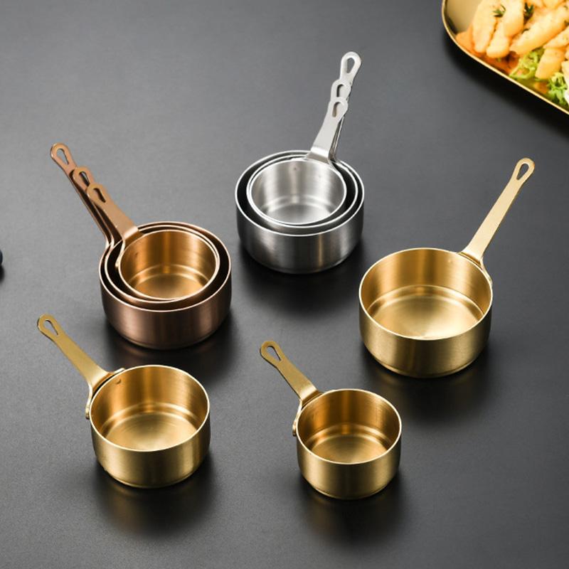 1PC Mini Stainless Steel Sauce Pan 60ml/80ml/125ml Small Saucepan Pot Gravy
