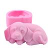 DIY Cute Kitten Silicone Soap Mold 3D Pig Dog Animal Crafts Resin Gypsum Soap Baking Chocolate Mousse Cake Decoration Tool