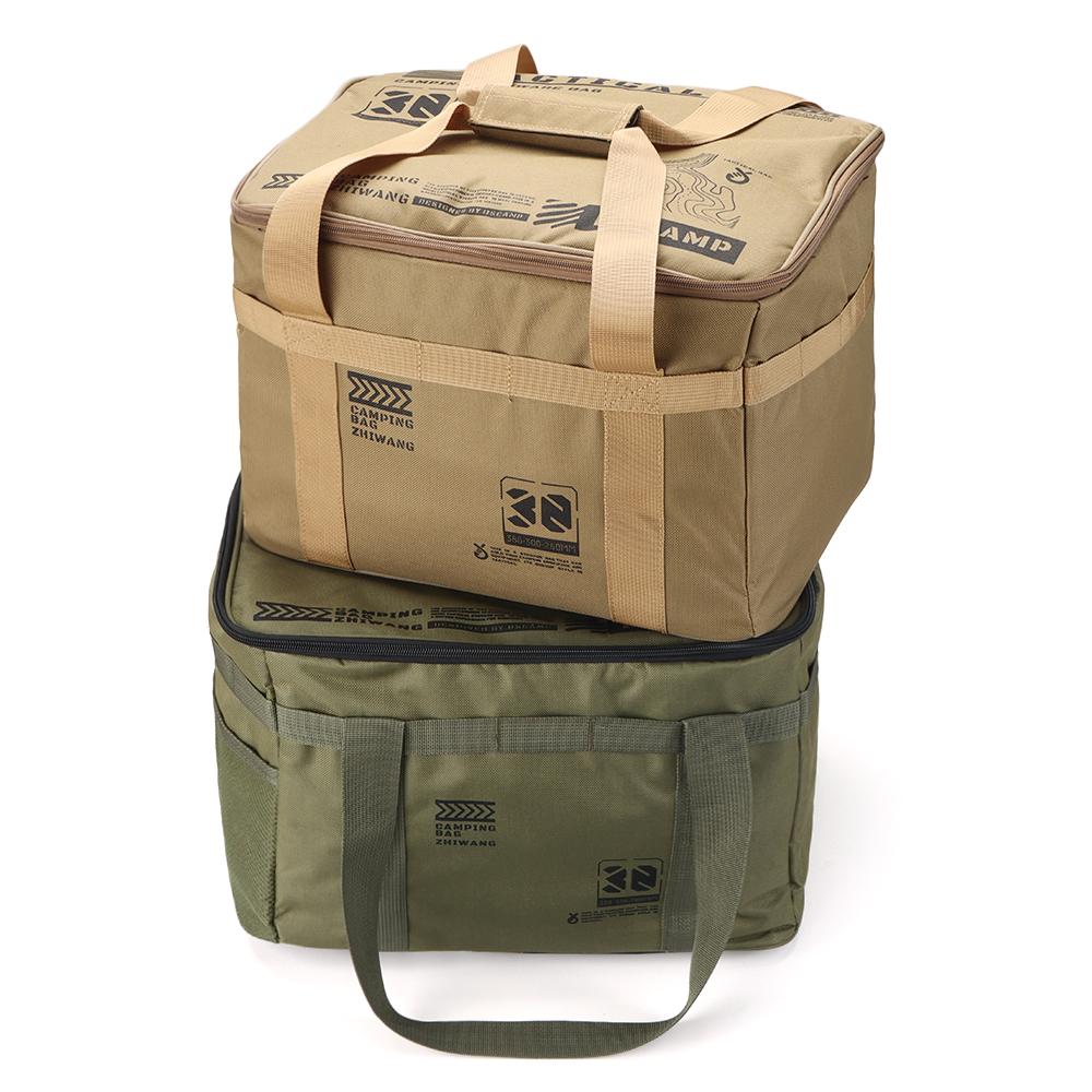 30/42L Picnic Storage Bag Foldable Storage Boxes Thickened Camping Storage Bag Outdoor