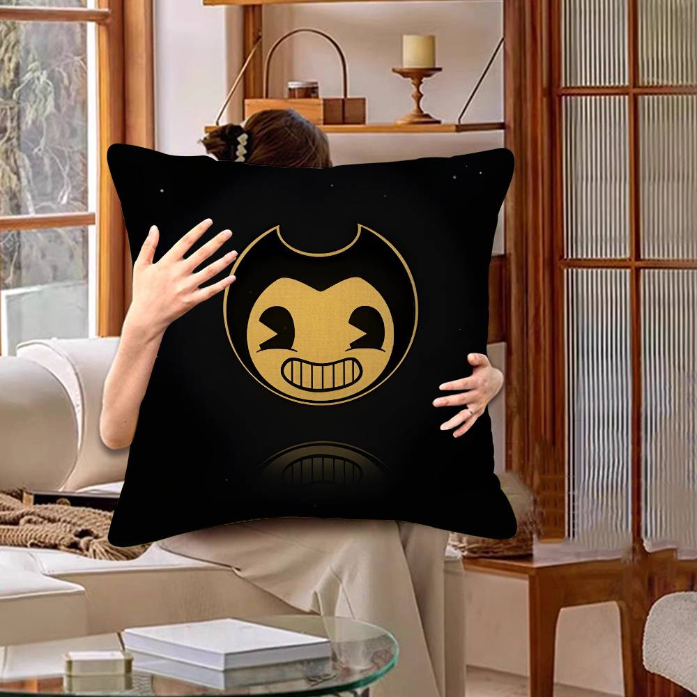 Игра B-Bendy And The Ink M-Machine Подушка-чехол 'Счастливый Дракон' Чехол для диванной подушки Декор для комнаты Подарок детям