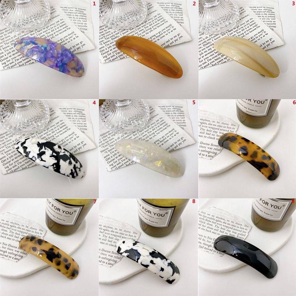 Модные геометрические заколки для волос из ацетата, аксессуары для волос, зажим для хвостика, заколки