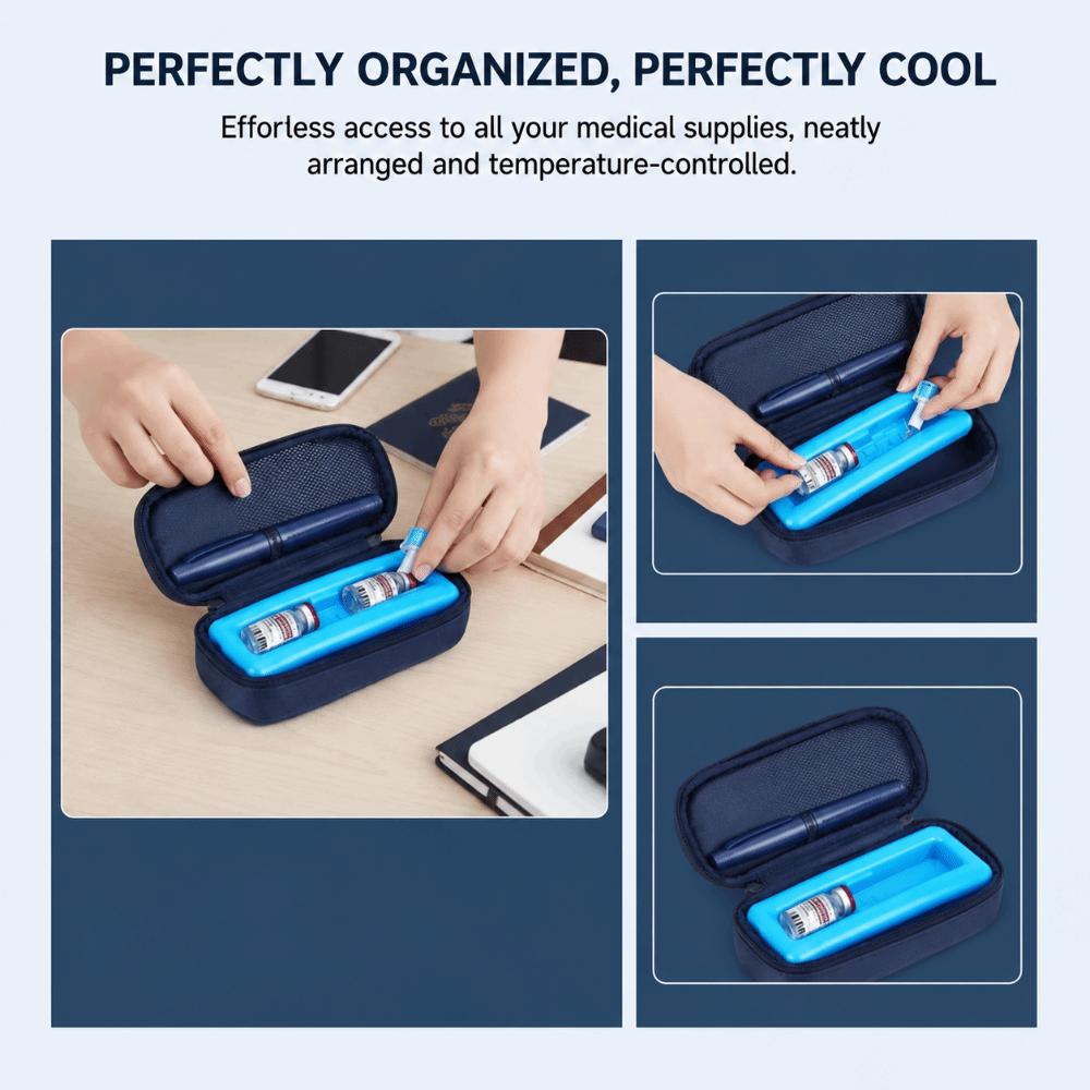 Insulated Material Insulin Cooler Bag Cold Storage Design Medicine Travel Bag For Traveling