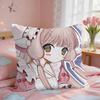 CChobits Anime Cute Cushion Cover Square Short Plush Pillow Case Living Room Sofa Home Decor Funda X