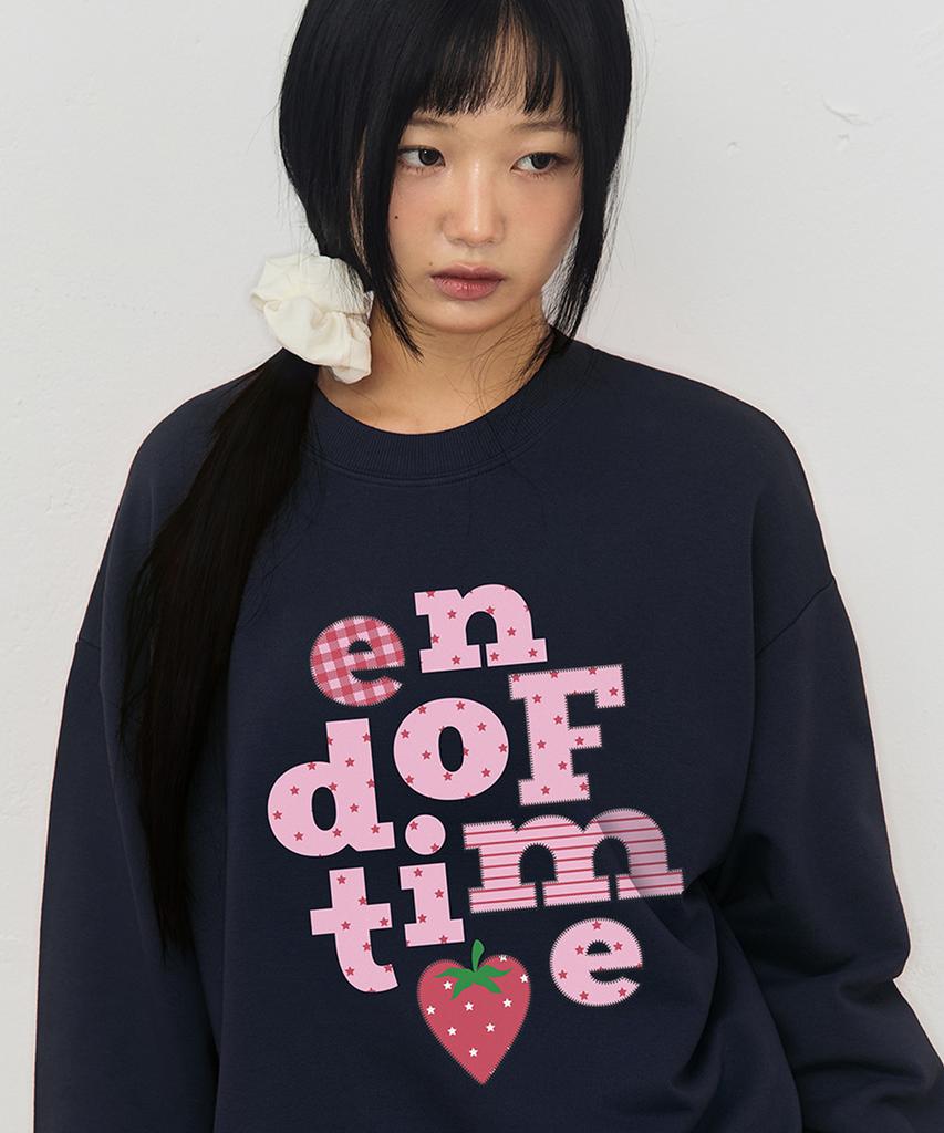 GRAVER [Unisex] Berry End Of Time Sweatshirt_3Color