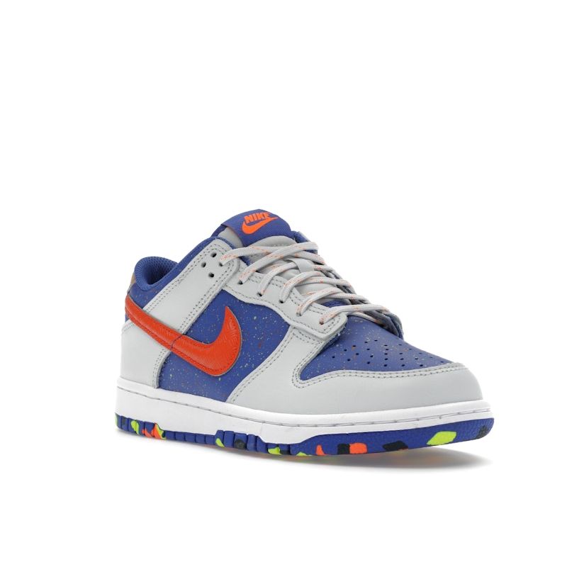 Nike Кроссовки Dunk Low GS Playground Paint Pack для детей, синие, фотонно-пылевые, астрономически-синие HJ9233-025