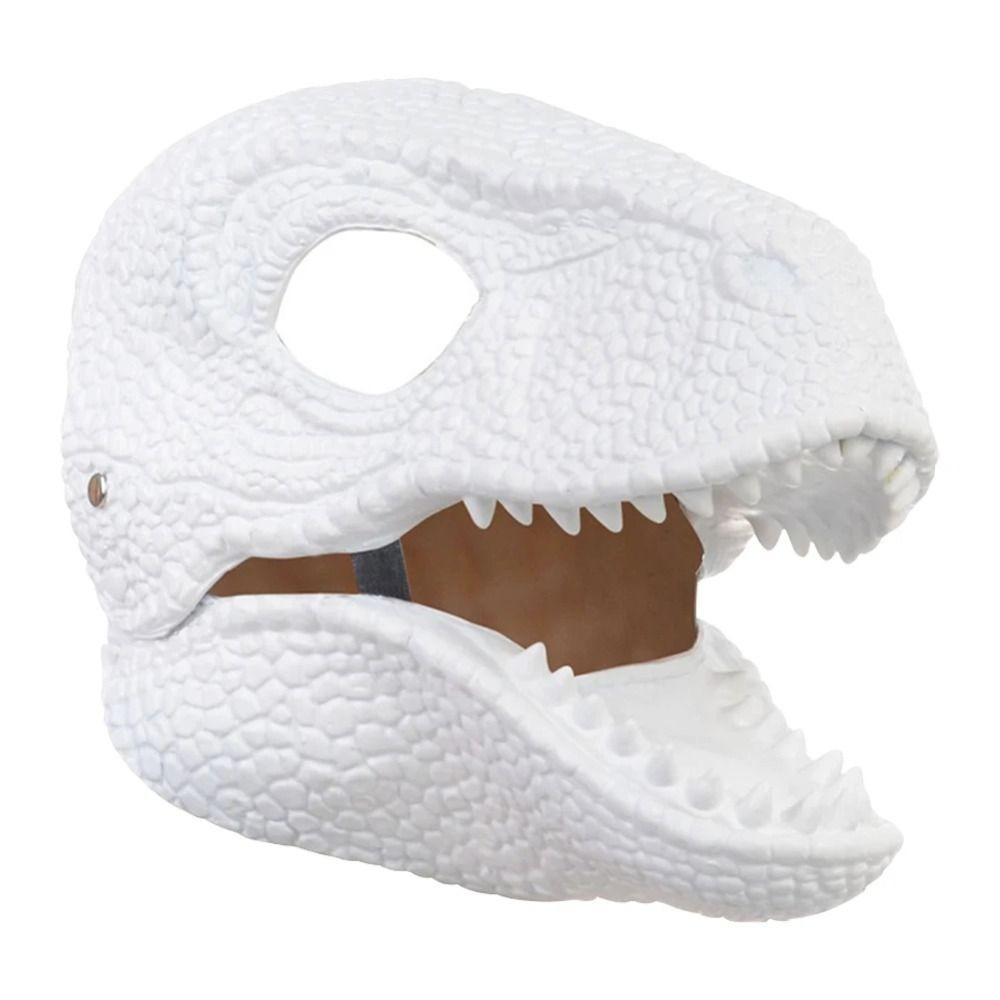 Cosplay Props Dinosaur Headgear Open Mouth Raptor Dino Mask Lifelike Dragon Headwear  Gifts