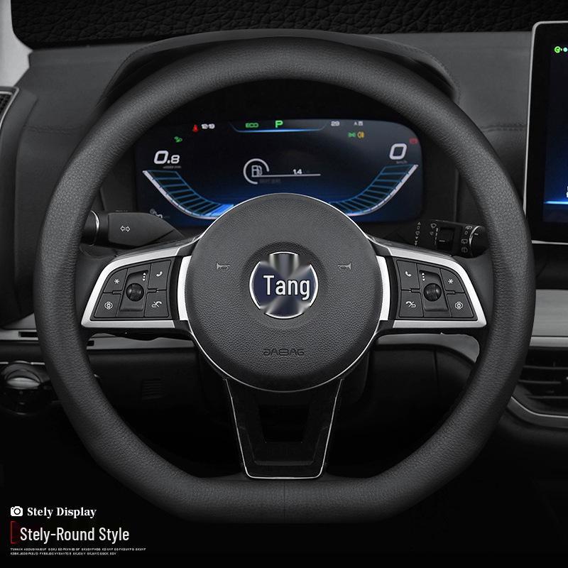 Подходящая кожаная оплетка на руль для BYD Tang, Song, Qinplus, Han и MAX - Все сезоны, Модели на новой энергии
