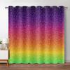 Блестящие Радужные Шторы Яркие Красочные Звездное Небо Оконные Шторы Для Гостиной Dceor Роскошные Блестящие Фоновые Оконные Шторы
