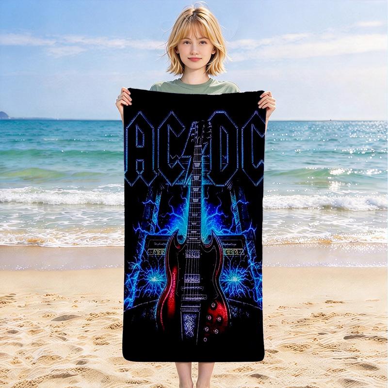 Acdc Quick-drying, highly absorbent beach towel,suitable for the beach, pool, gym, and travel.Sports sweat towel Convenient and durable.