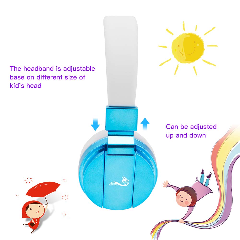 Наушники Soundfox для детей, проводные наушники, накладные, стереогарнитура для детей, девочек, мальчиков, подростков, взрослых, разъем для iPad, мобильного телефона, компьютера, Kindle