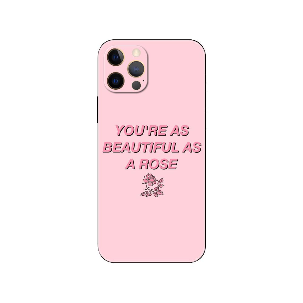 Чехол для телефона Pink Flower Peony для iPhone 5 5s 2020se 6 6s 7 8 plus x 10 XR XS 11 12 13 mini pro MAX черная задняя крышка из ТПУ