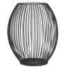Metal Candle Holder Matt Black Retro Style Decorative Iron Large Cage Candle Holders for Table