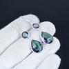 Beautiful Mystic Topaz Gemstone Earrings, 925 Sterling Silver Earring, Handmade Boho Silver Jewelry Dangle Earrings, Gift For Love