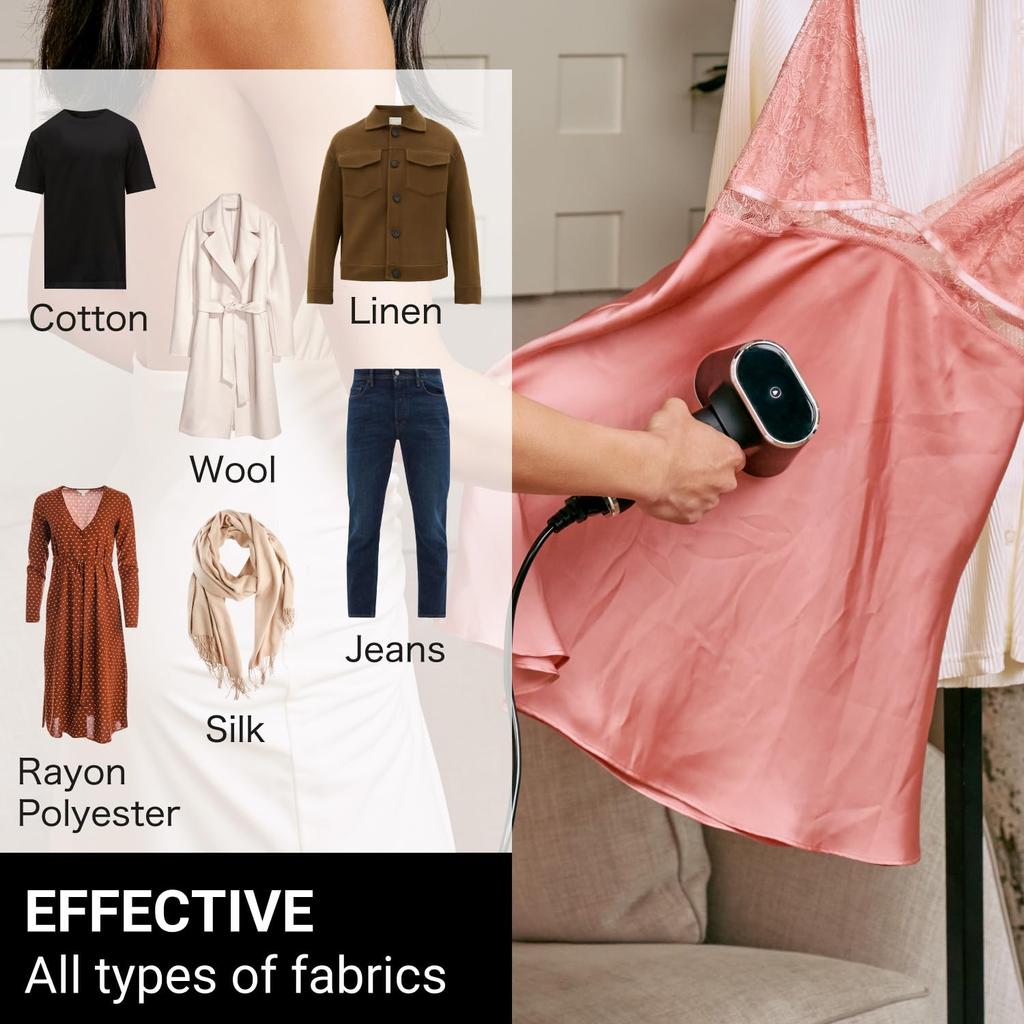 SteamOne Clothing Steamer FOLDABLE 24g Seconds Size Stop Function JPFD130B Foldable/Powerful Steam/15 Start/2 Tank/Ceramic/Safety