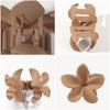 Decorations Fashion Flower Hair Claws for Women Plastics Crab Clamps Frosted Ponytail Shark Clip