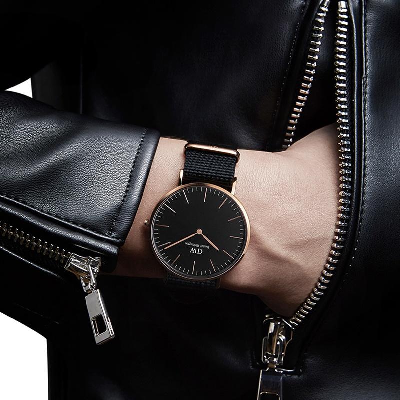 DANIEL WELLINGTON Часы Серия CLASSIC часы кварцевый механизм белый циферблат женские часы текстурированный белый циферблат DW00100259