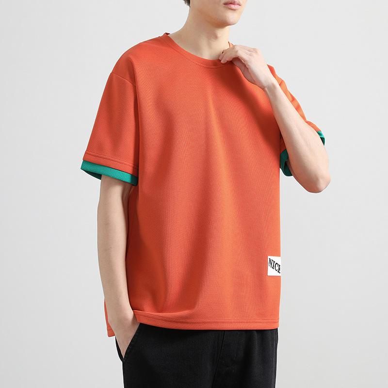 Плюс размер 8XL Мужская летняя футболка с коротким рукавом Повседневная свободная футболка