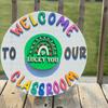 Cartoon Welcome To Our Classroom Sign Wooden Door Hanging Ornament Welcome Door Signs  Classroom