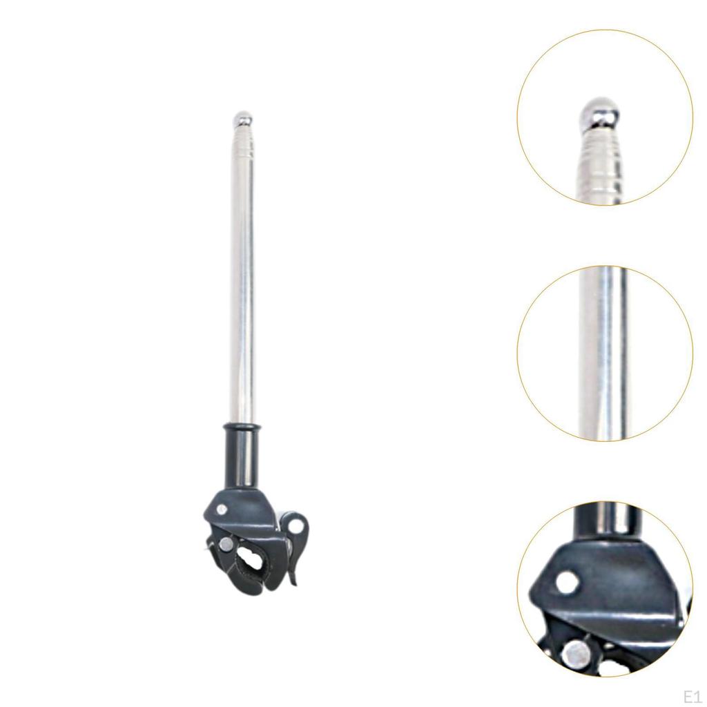 Подставка для флагштока для мотоцикла, выдвижной универсальный 1,3-метровый прочный держатель для дисплея для велосипеда