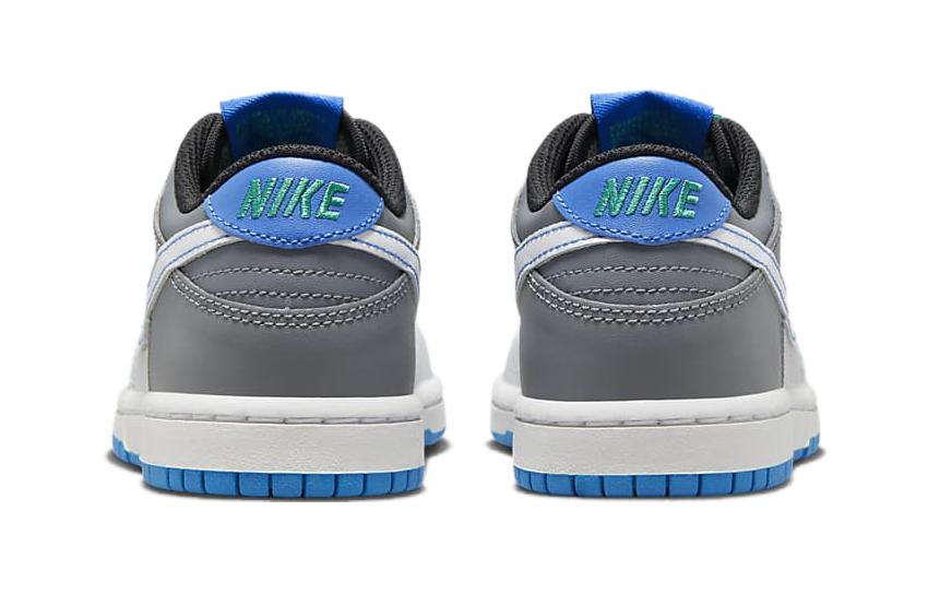 Nike Кроссовки Dunk Low Anti Kick с амортизацией, низкие, для катания на скейтборде, детские, серо-синие, для детей от 3 до 7 лет, DH9756-004