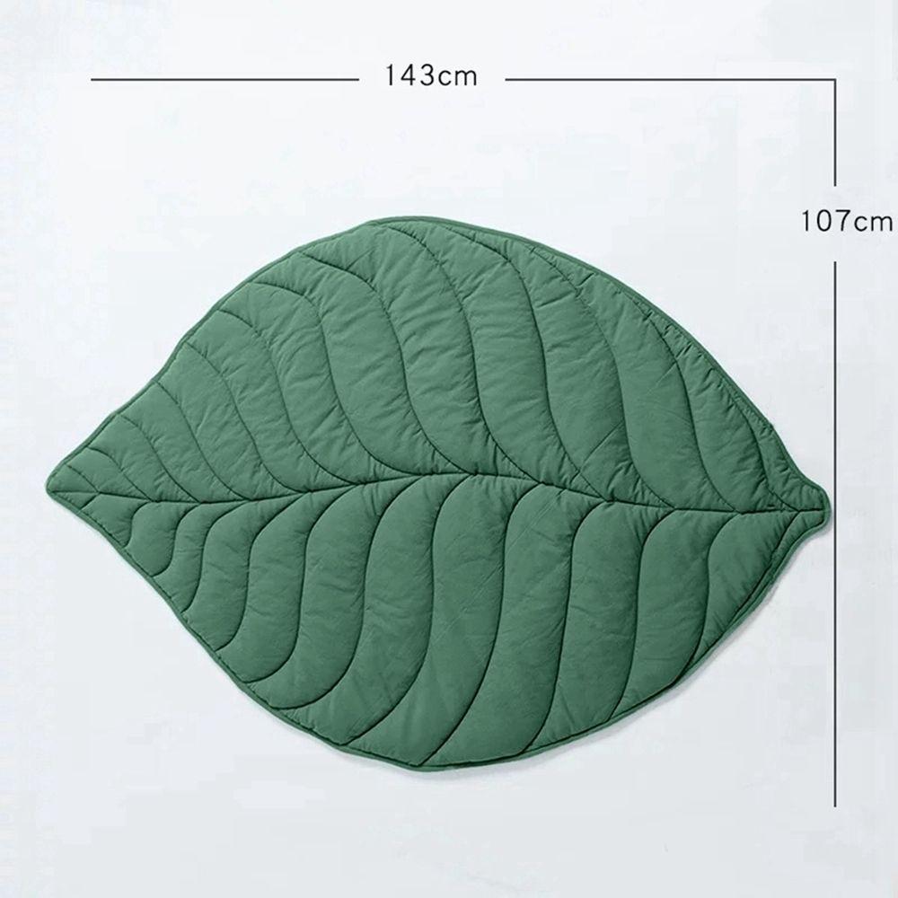 Modern Leaf Pet Pad Aesthetic Dog Cat Sleeping Mat Soft Thick Washable Comfortable Crate Mat for Stylish Home Decor Floor Bed