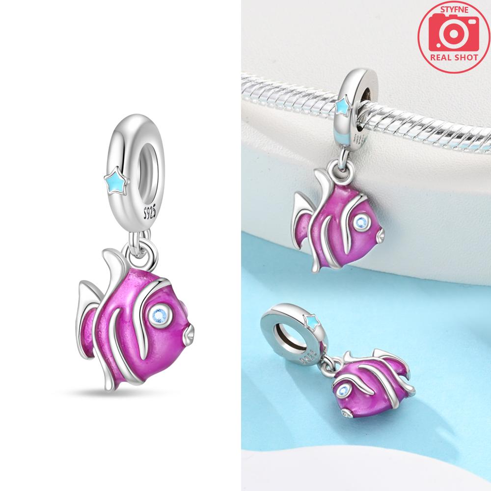 Серия Мир Океана Морской Синий Черепаха Морская Звезда Краб Осьминог Шармы Бусина Подходит Браслет Медь DIY Ювелирное Изделие Подарок