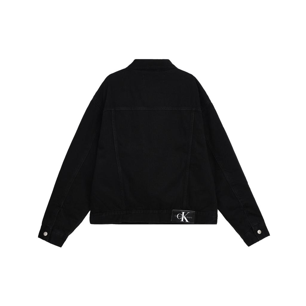 Calvin Klein Джинсовая куртка с логотипом, мужская куртка, черная J321273-1AP