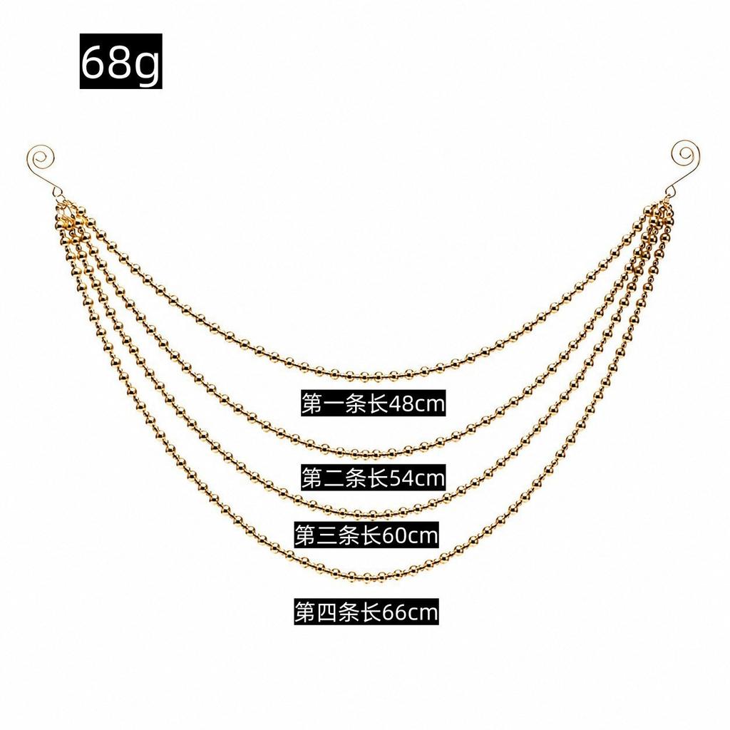 Christmas Tree Pearl Chain, Festive Atmosphere Decoration Pendant, Christmas Tree Pendant Beads, Christmas Window Display