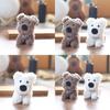 West Highland Dog Plush Keychain Backpack Charm Pp Cotton Stuffed Animal Gift For Pet Lovers