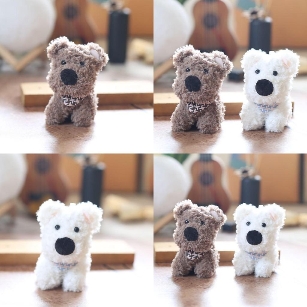West Highland Dog Plush Keychain Backpack Charm Pp Cotton Stuffed Animal Gift For Pet Lovers