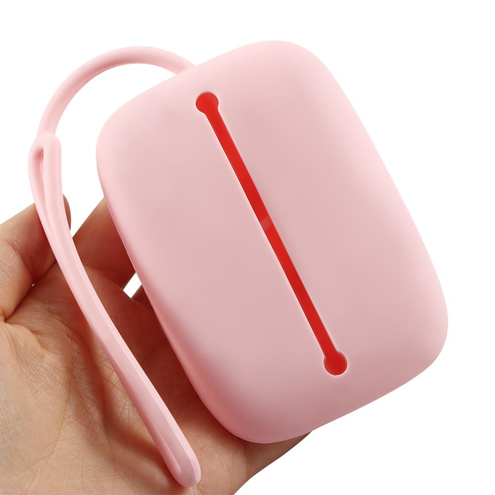 Women Intelligent Hasp Style Pouch Silicone Card Bag Accessories Key Holder Case