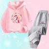 Unicorn Hoodie Set Cartoon Children's Hoody Sweatshirt and Pants Two Piece Unicorn Outfits for Kids Girls 3-14 Years Old