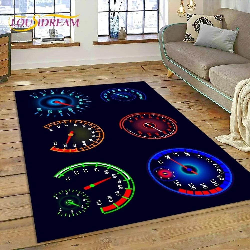 Racing Car Dashboard Machine Control Screen Carpet Rug for Bedroom Living Room Sofa Decoration,Child Game Large Decor Floor Mat