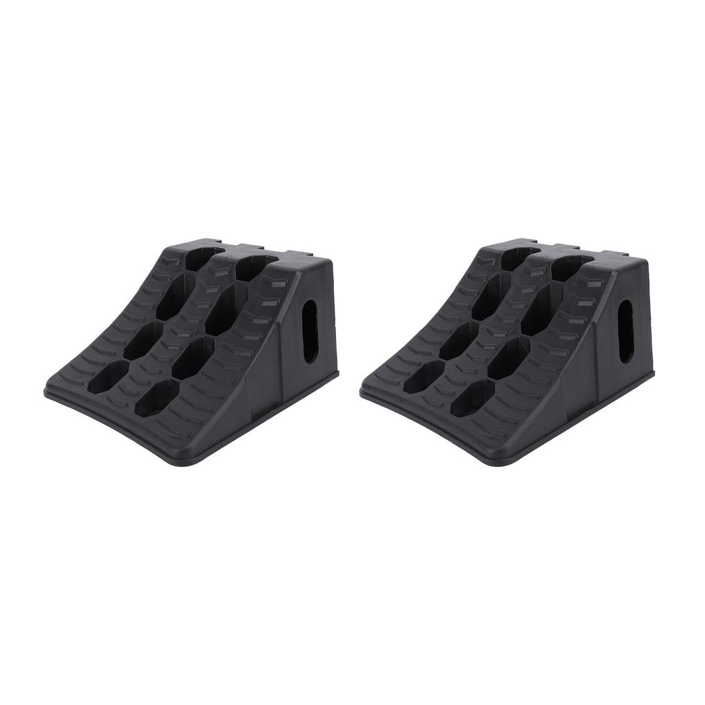 2PCS Wheel Chock Heavy Duty Anti Slip Weatherproof High Stability Wheel Wedge for Travel Trailer RV