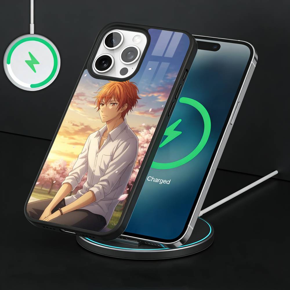 Чехол для телефона Аниме Фруктовый корзина Для iPhone17,16,15,14,13 Plus,Pro Max Магнитный Для Magsafe Беспроводная зарядка