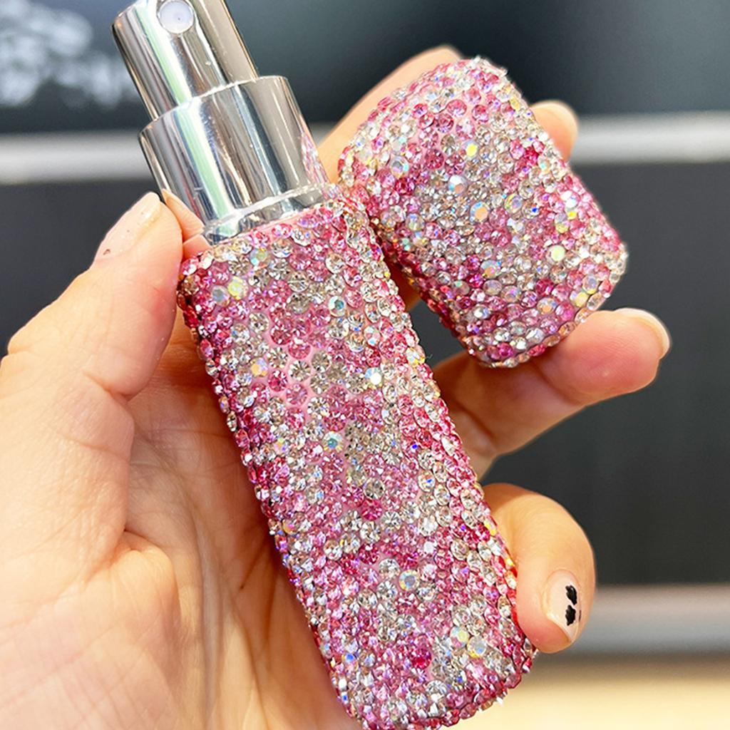 10 мл распылитель для путешествий, портативный мини-флакон из алмазного стекла, многоразовый флакон для духов, распылитель, косметический контейнер