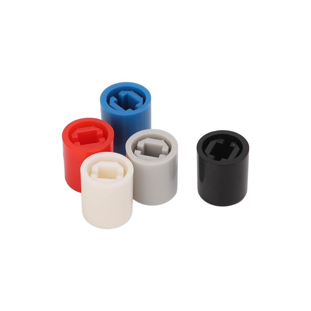 250PCS Push Button Caps ABS Plastic 6 Pin Power Self Locking Switch Caps Multiple Colors