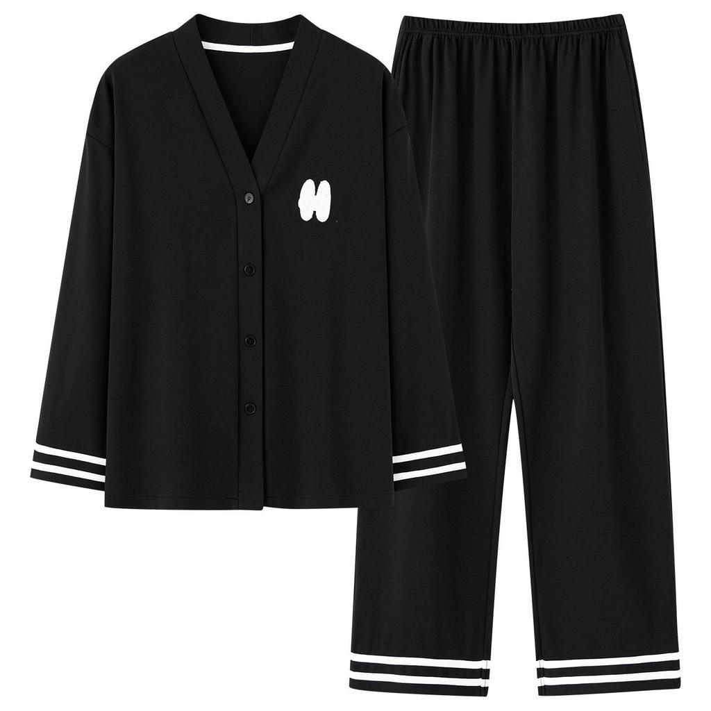 Женская пижама из 100% хлопка с длинным рукавом, 2025: Идеально для осени, зимы и весны, можно носить на улице, домашняя одежда из 100% хлопка в стиле кимоно