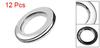 Uxcell Шторное люверсное кольцо Серебристый тон 40 мм Внутреннее для штор Упаковка из 12 люверсов, колец, пластик, диаметр, штанги,