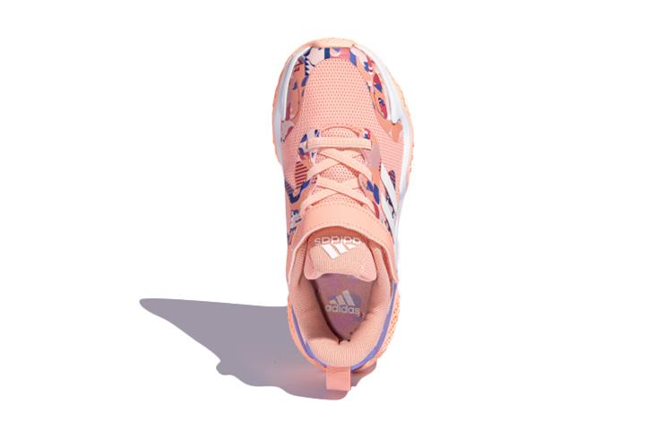 adidas 4Uture Rnr CNY El K Дышащие и нескользящие Низкие детские беговые кроссовки Розовый Белый Фиолетовый Детские FZ4598