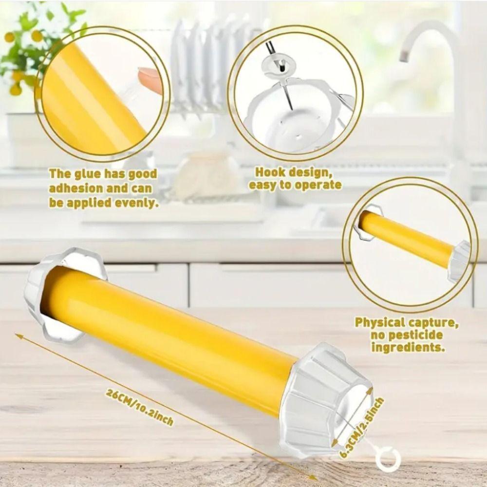 Plastic Hanging Fly Sticky Trap Sticks Adhesive Fly Catcher Fly Trap Tubes Catching Flies