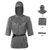 Templar Knight Cosplay Costume Medieval Chainmail Style Shirt Halloween Party Outfit