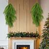 2pc65cm Simulated Soft-Glue Norfolk Needle Wall Hanging Christmas Tree Upside Down Vine Green Plant Holiday Decoration