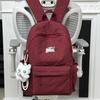 Nylon Quilted Backpack For Women With Butterfly Pattern And Lightweight Design For Daily Use