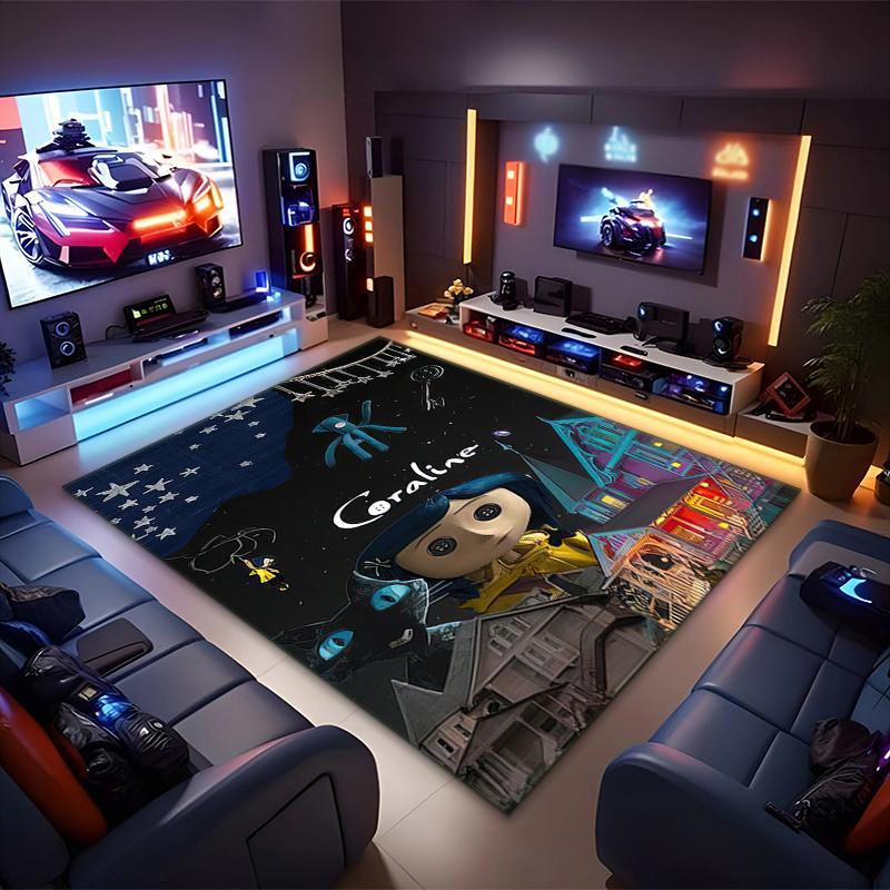 1PC Coraline Rug - home decoration Carpet For Living Room Bedroom Flooring Computer Chair Area Rug